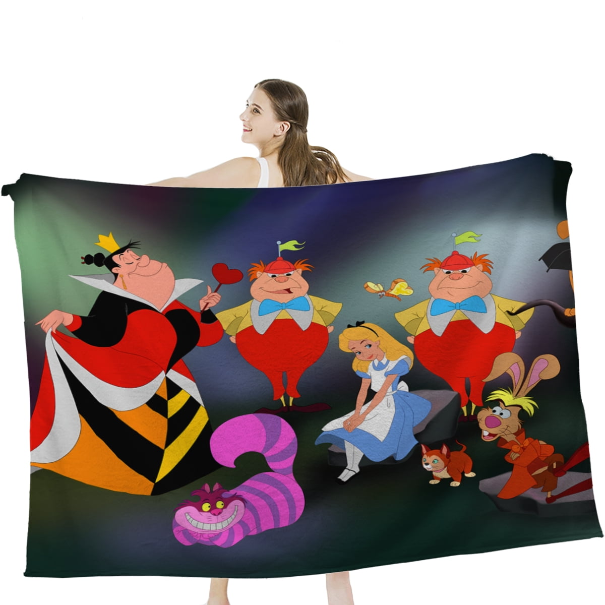 Alice Wonderland Throw Blanket