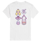 Alice in Wonderland - Character Face Grid - Men's Short Sleeve Graphic T-Shirt