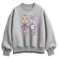 thumbnail image 1 of Alice in Wonderland - Character Face Grid Women's Oversized Fleece Crew Sweatshirt, 1 of 3