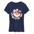 thumbnail image 1 of Alice in Wonderland - Cheshire Cat Circle - Women's Short Sleeve Graphic T-Shirt, 1 of 5