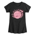 thumbnail image 1 of Alice in Wonderland - Cheshire Cat Pink - Youth Girls Fitted Short Sleeve T-Shirt, 1 of 5