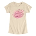 thumbnail image 1 of Alice in Wonderland - Cheshire Cat Pink - Youth Girls Fitted Short Sleeve T-Shirt, 1 of 4