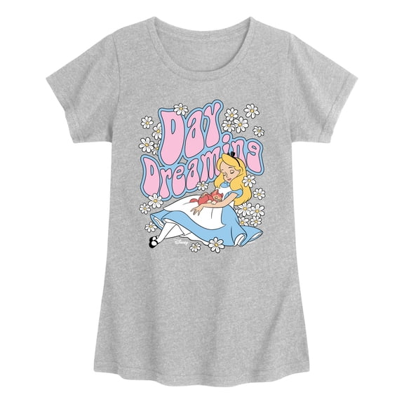 Alice in Wonderland - Day Dreaming - Youth Girls Fitted Short Sleeve T-Shirt