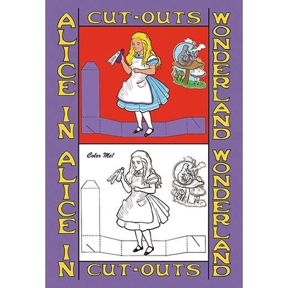 Alice in Wonderland: Drink Me - Color Me! Poster Print by John Tenniel (24 x 36)