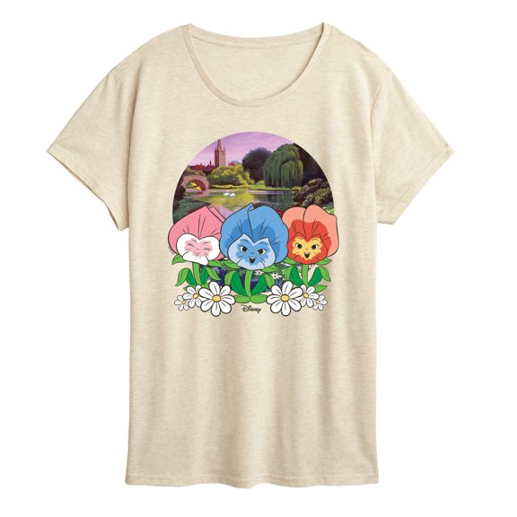 Alice in Wonderland - Flower Row - Women's Short Sleeve Graphic T-Shirt