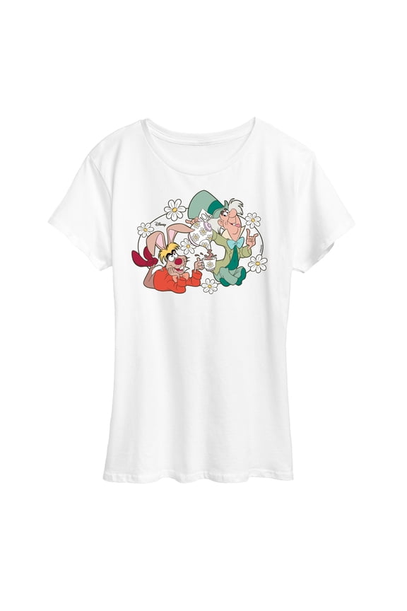- Hatter and Hare Daisy - Women's Short Sleeve Graphic T-Shirt