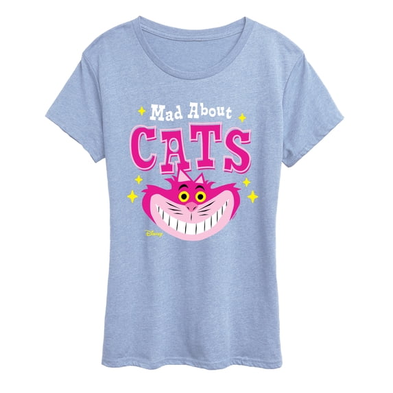 Alice in Wonderland - Mad About Cats - Women's Short Sleeve Graphic T-Shirt