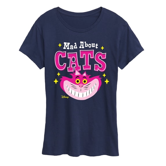Alice in Wonderland - Mad About Cats - Women's Short Sleeve Graphic T-Shirt