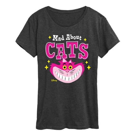 Alice in Wonderland - Mad About Cats - Women's Short Sleeve Graphic T-Shirt