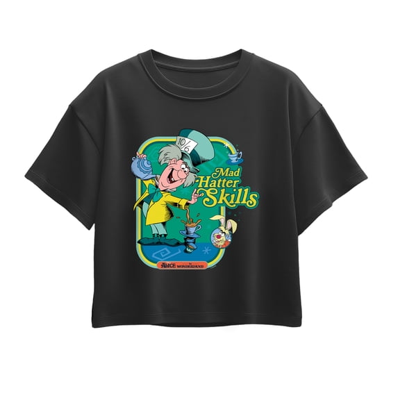 Alice in Wonderland - Mad Hatter Skills - Youth Girls Boxy T-Shirt