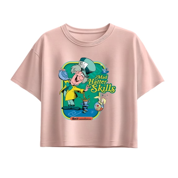 Alice in Wonderland - Mad Hatter Skills - Youth Girls Boxy T-Shirt