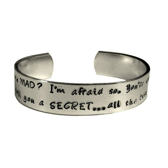 Alice in Wonderland - Mad Hatter and Alice Quote "Have I Gone Mad? I'm Afraid...