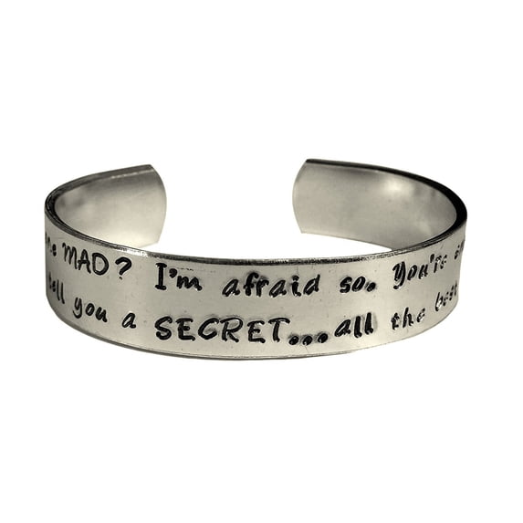 Alice in Wonderland - Mad Hatter and Alice Quote "Have I Gone Mad? I'm Afraid...