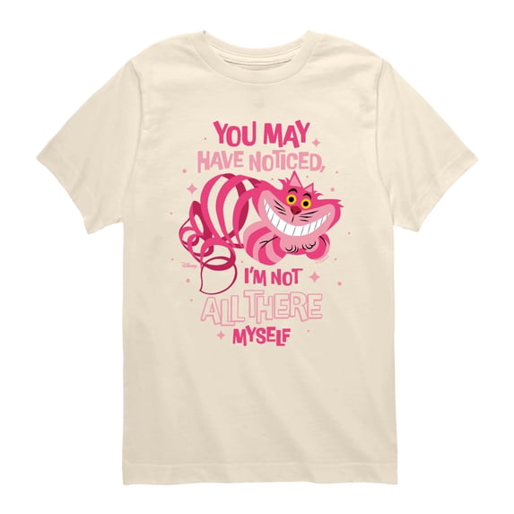 Alice in Wonderland - Not All There - Youth Boys Short Sleeve Graphic T-Shirt