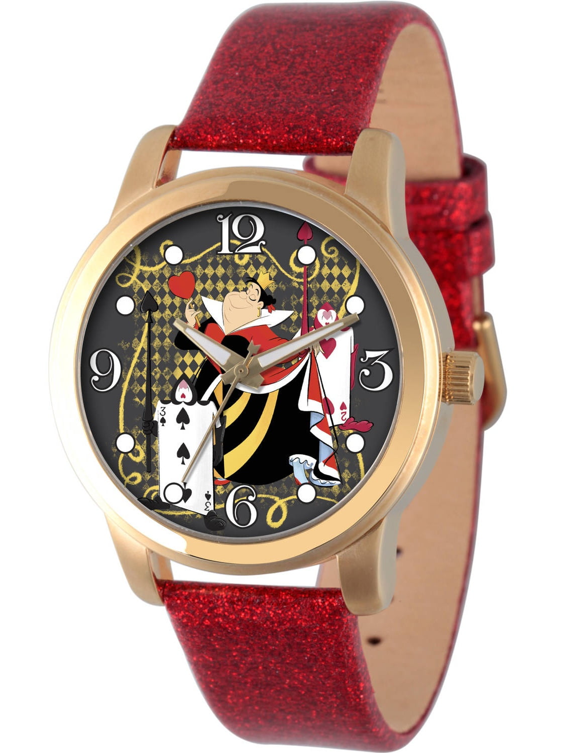 Alice in Wonderland Brown Leather Wrist Watch