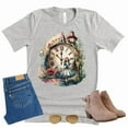 thumbnail image 1 of Alice in Wonderland Shirt, Magic Kingdom Mad Tea Party Shirt Graphic Design Tee Tops (Grey-2X Large), 1 of 5