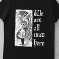 Alice in Wonderland TShirt We Are All Mad Here Cat Shirt Gothic