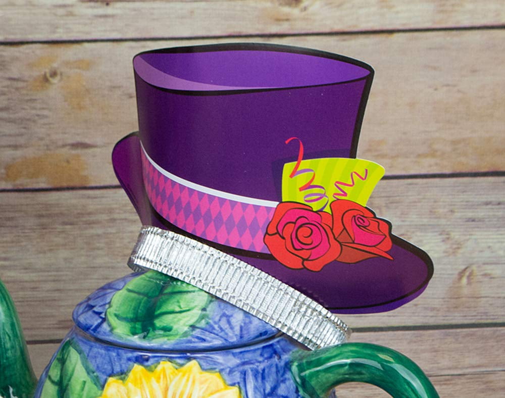 Alice in Wonderland Tea Party Top Hat Tiaras, 4ct