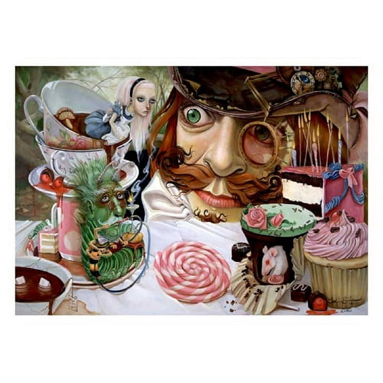 Alice in Wonderland (Tea Party) by Leslie Ditto Poster Print (20 x 14) 