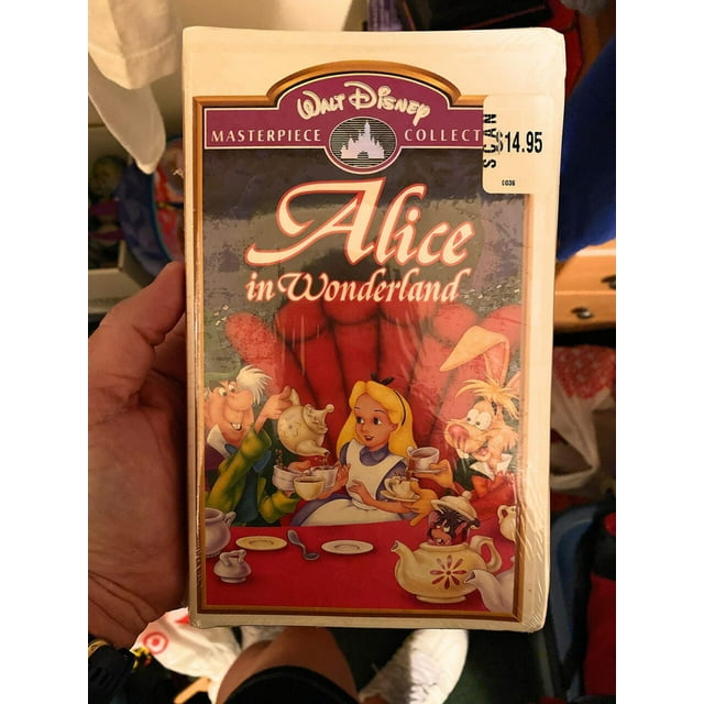 Alice in Wonderland VHS Tape Clam Shell WALT DISNEY