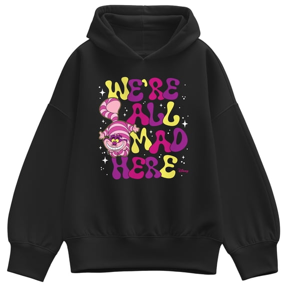 Alice in Wonderland - We're All Mad Here - Women's Oversized Fleece Hoodie Sweatshirt
