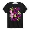 thumbnail image 1 of Alice in Wonderland - We're All Mad Here - Youth Boys Short Sleeve Graphic T-Shirt, 1 of 4