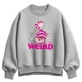 thumbnail image 1 of Alice in Wonderland - We're All a Little Weird Women's Oversized Fleece Crew Sweatshirt, 1 of 2