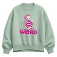 thumbnail image 1 of Alice in Wonderland - We're All a Little Weird Women's Oversized Fleece Crew Sweatshirt, 1 of 3
