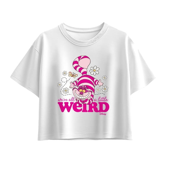 Alice in Wonderland - We're All a Little Weird - Youth Girls Boxy T-Shirt
