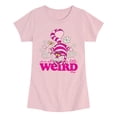 thumbnail image 1 of Alice in Wonderland - We're All a Little Weird - Youth Girls Fitted Short Sleeve T-Shirt, 1 of 4