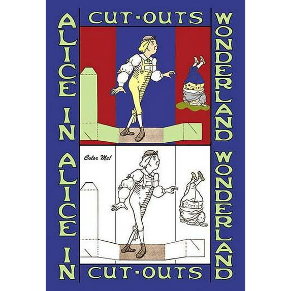 Alice in Wonderland: Young Man and Father William - Color Me!- Fine Art Canvas Print (20" x 30")