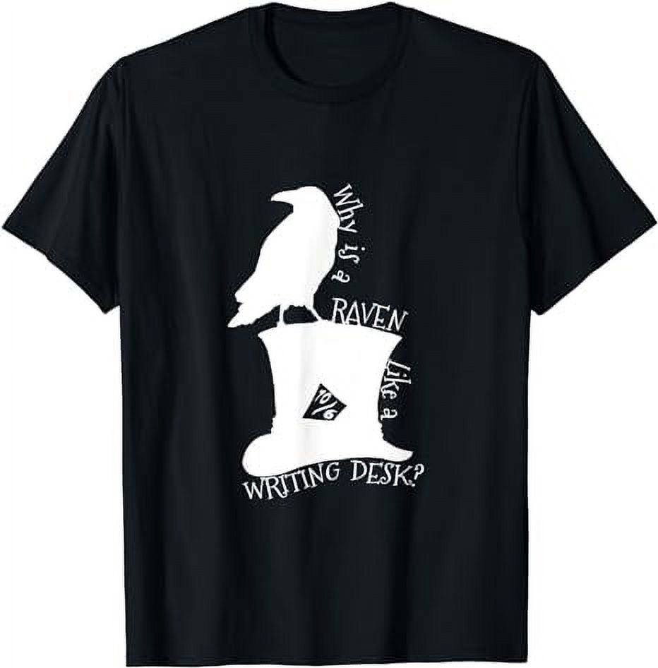 Alice in Wonderland the Mad Hatter Raven Riddle TShirt