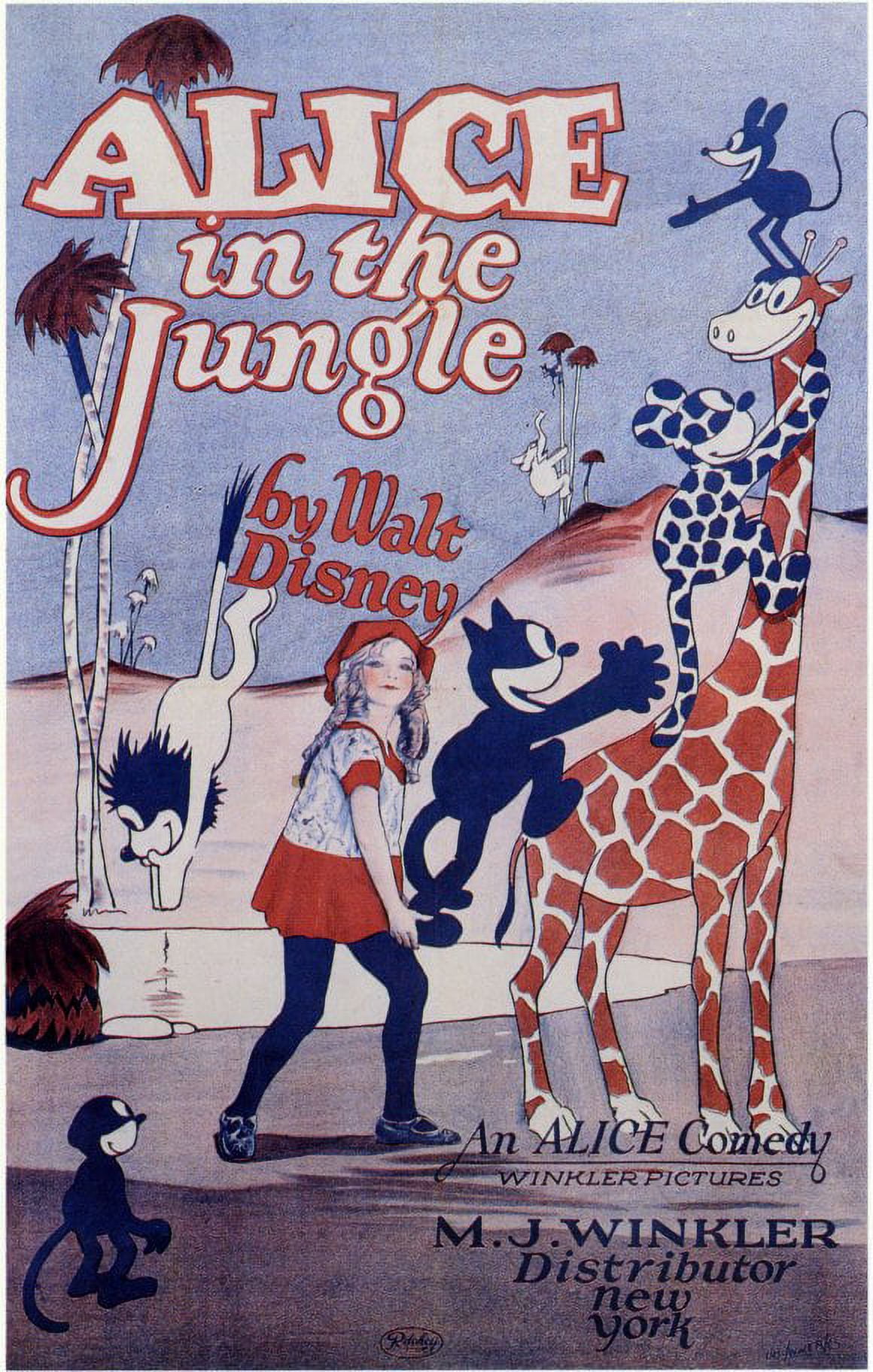 Alice in the Jungle - movie POSTER (Style A) (11" x 17") (1924 ...