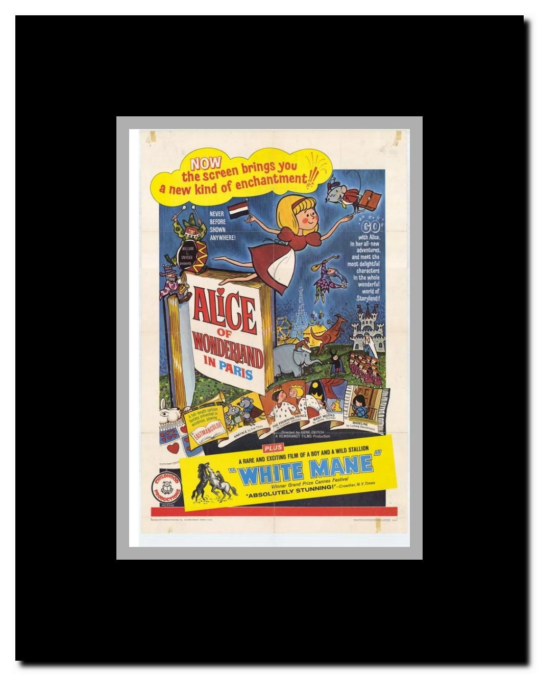 Alice of Wonderland in Paris Framed Movie Poster