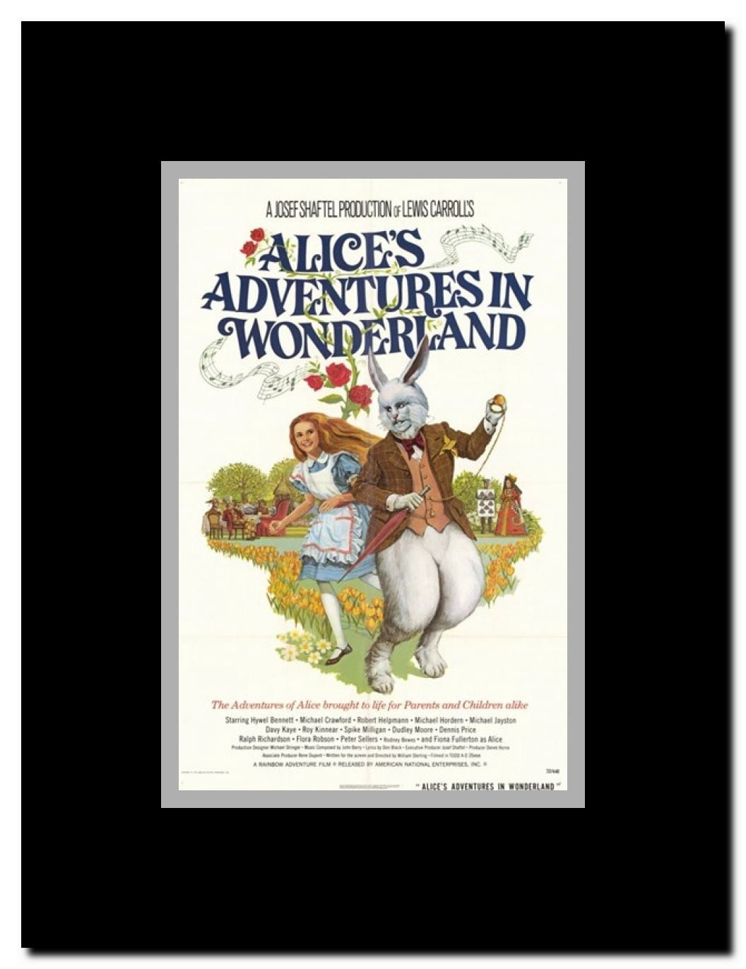Alice's Adventures in Wonderland Framed Movie Poster