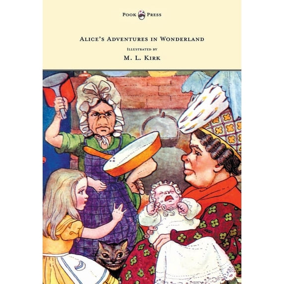 Alice's Adventures in Wonderland - With Twelve Full-Page Illustrations in Color by M. L. Kirk and Forty-Two Illustration, (Paperback)