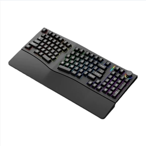 Alice98 Pro Mechanical Keyboard, 3° Typing Angle Ergonomic Design, Wireless Bluetooth/Wired Custom Keyboard with Alice Layout