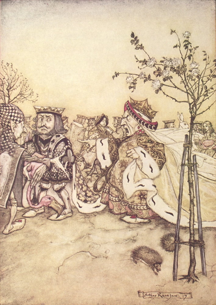 Alices Adventures in Wland 1907 Knave of Spades Canvas Art - A Rackham (24 x 36)