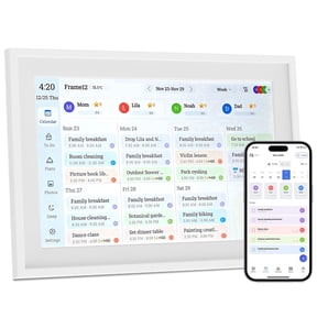 Alichome 10.1'' Digital Calendar Wall Touch Screen, Smart Interactive Sync Schedules, Reward System, Photo/Video Sharing, Father's Day Gifts