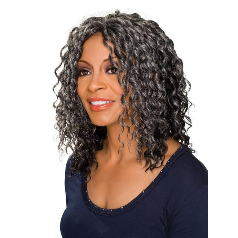 Alicia Beauty Glenda Monofilament Half Wig 3T280 3 Tone Gray 280