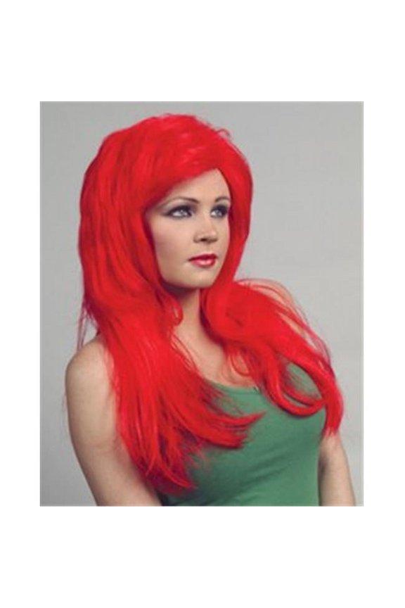 00118 RED DELUXE MERMAID Wig