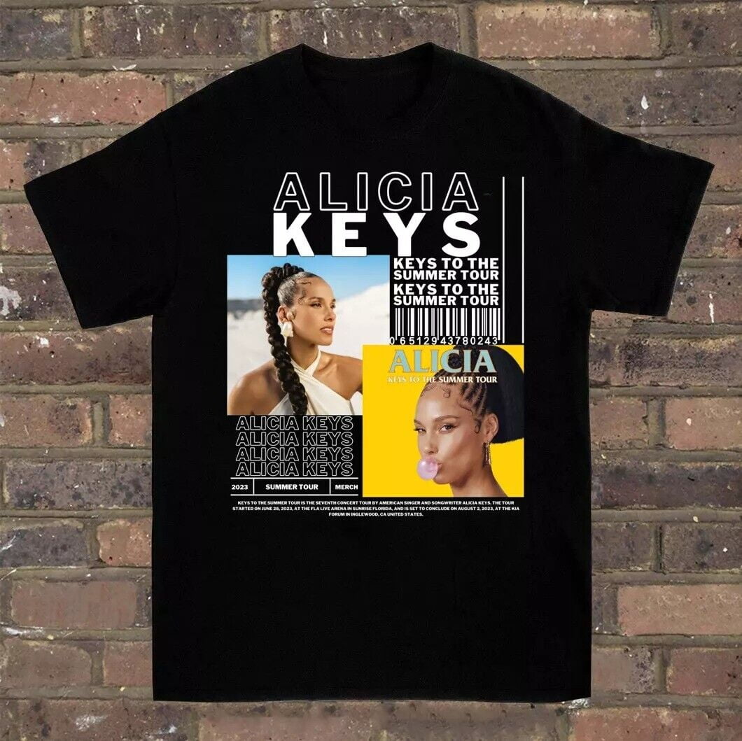 alicia keys Tシャツ【Mサイズ】 Alicia-Keys-Tour-Men-Women-