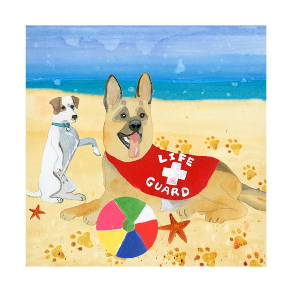 Alicia Ludwig 'Ruffin It I' Canvas Art