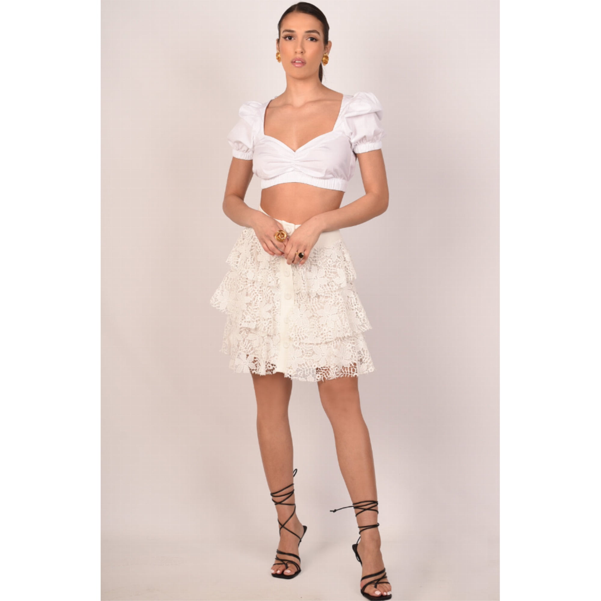 Alicia White Lace Skirt - Walmart Business Supplies
