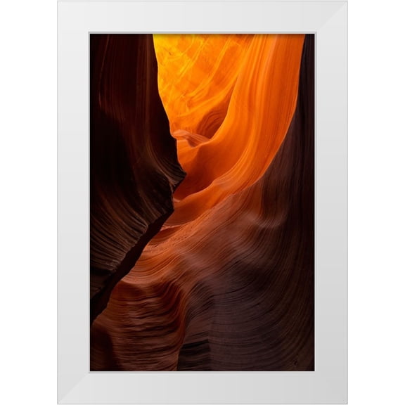 Alicke, Bjoern 13x18 White Modern Wood Framed Museum Art Print Titled - Antelope Canyon 3