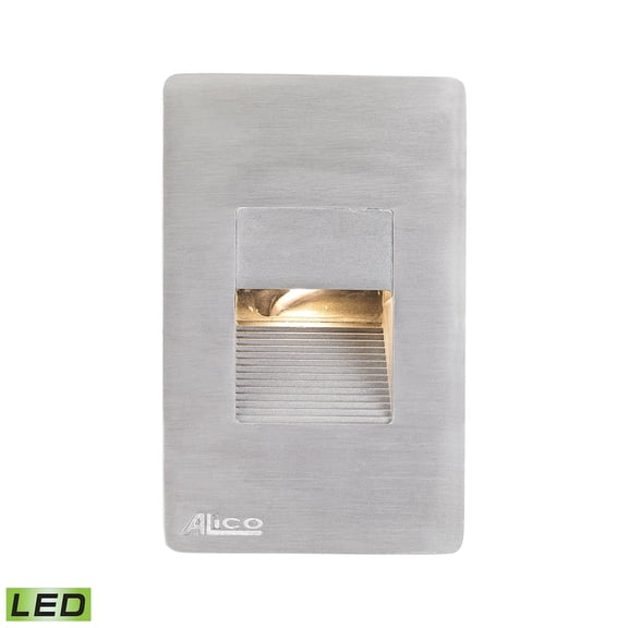 Alico Aperture 3.3 Watt LED Steplight In Aluminum With White Opal Lens