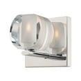 thumbnail image 1 of Alico Circo 1 Light Vanity In Chrome And Polished Clear Glass, 1 of 2