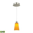 thumbnail image 1 of Alico Coppa LED Pendant in Satin Nickel with Yellow Glass, 1 of 2