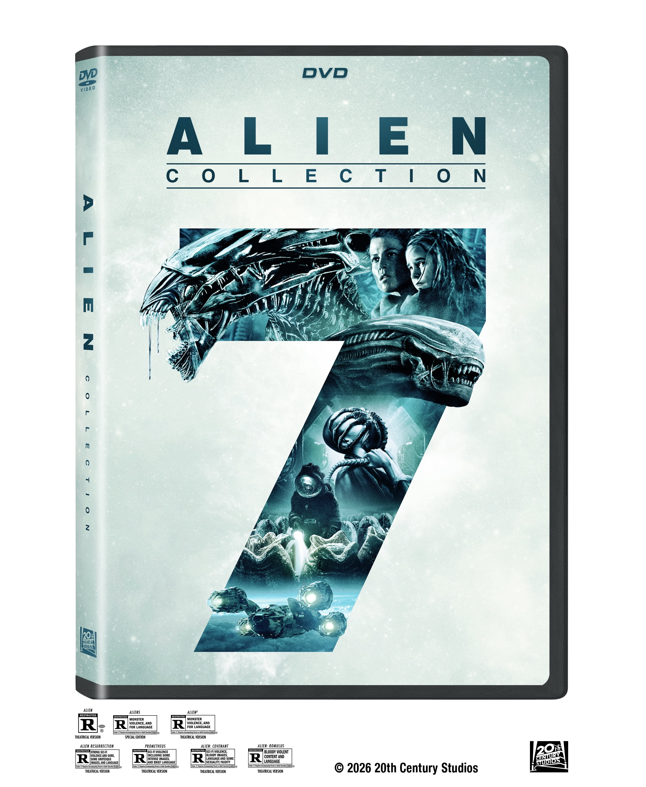 Alien 1-7 Collection (Walmart Exclusive) (DVD) Disney, Action, Adventure, Horror