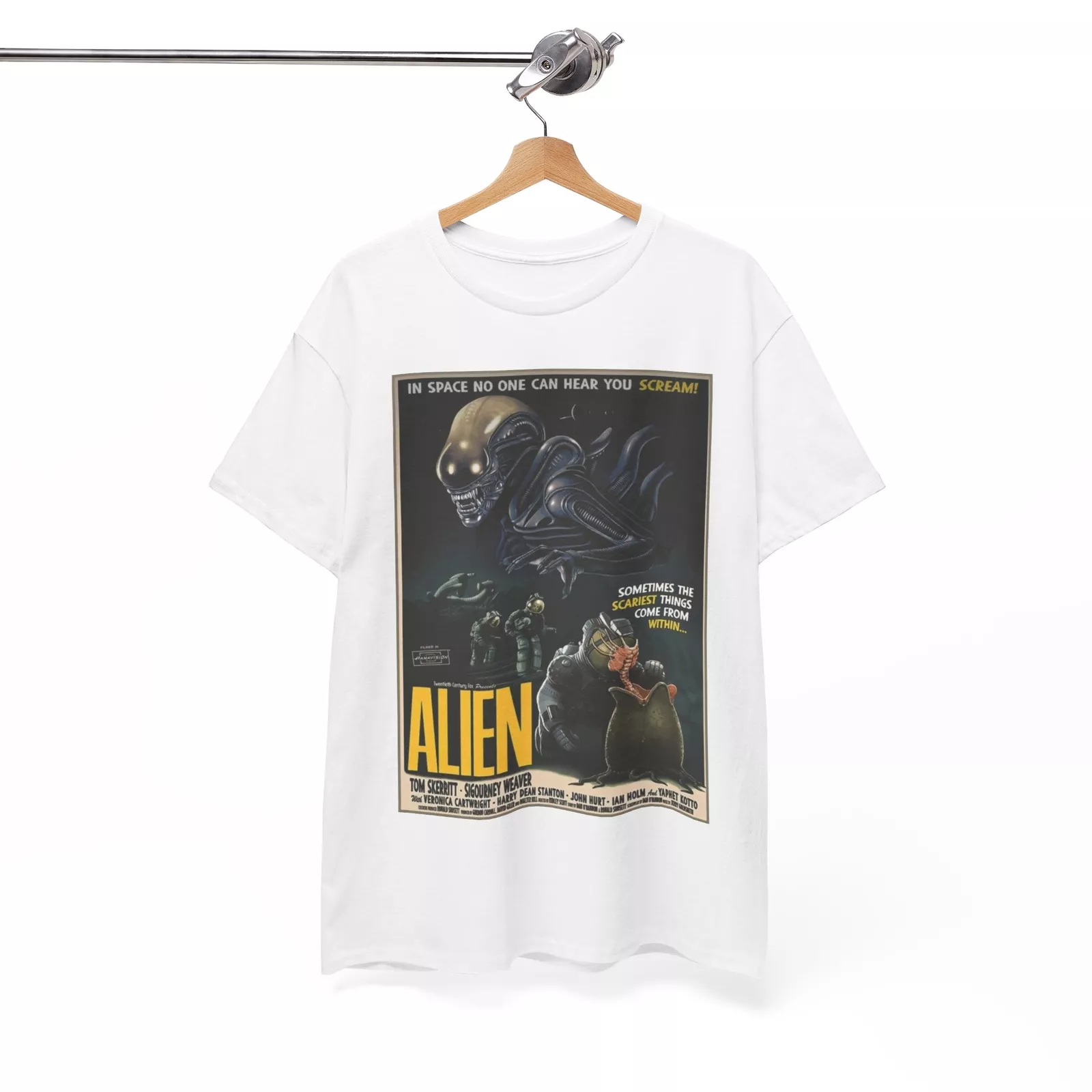 Alien 1979 Movie T shirt Unisex Heavy Cotton Tee - Walmart.com